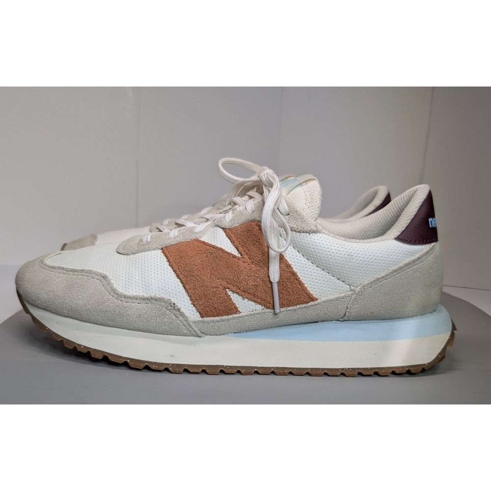 New Balance 237 Sea Salt Soft Copper Suede Retro Sneaker WS237BA US 8.5 Womens
